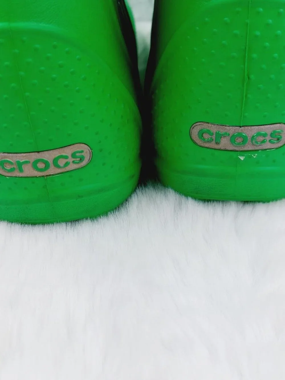 Crocs Boys' Grass Green Handle It Rubber Mid-Calf Outdoor Rain Boots Size J3